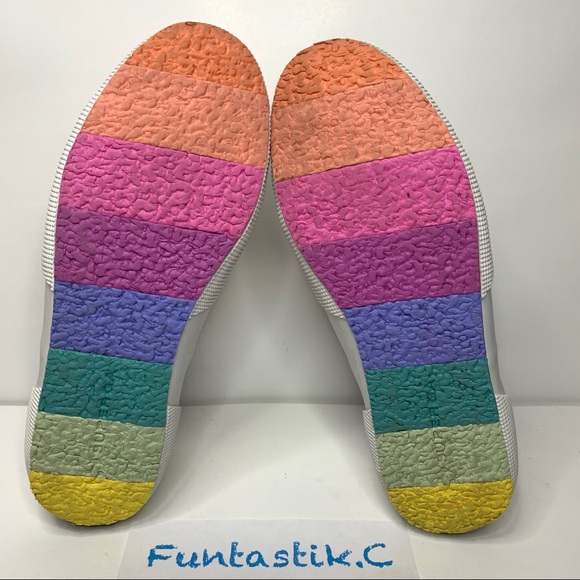 Superga Rainbow Laces & Soles Multicolored Unisex Sneakers S00DPQ0; W: 8.5, M: 7 - Picture 7 of 13